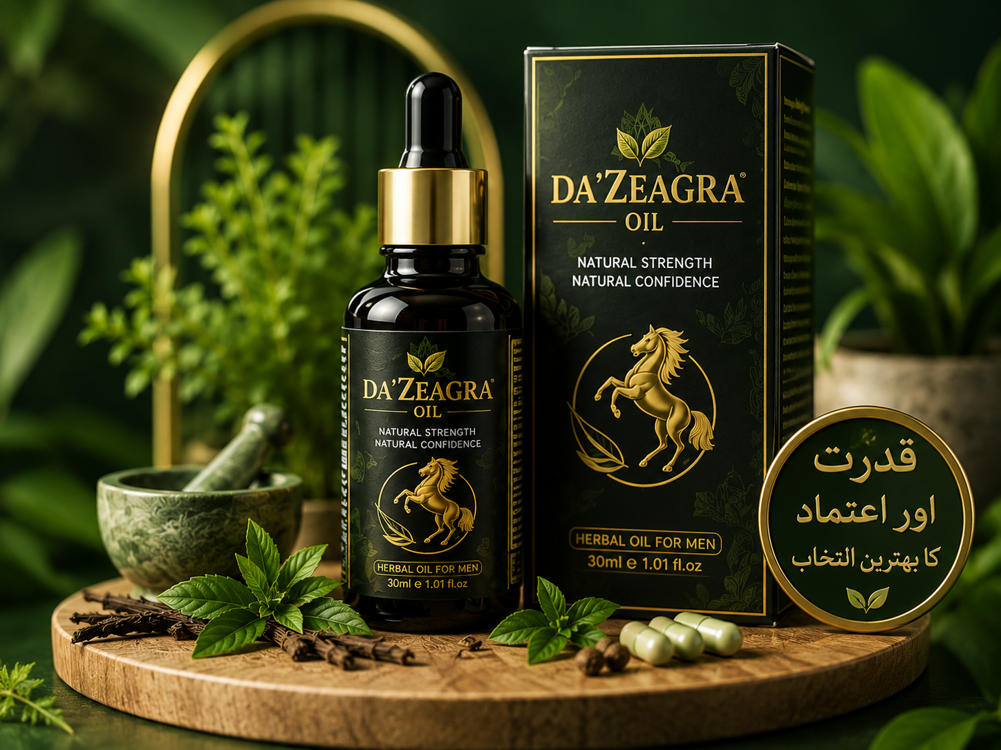 DA ZEAGRA HERBAL POWER MASSAGE OIL - NEW FORMULA