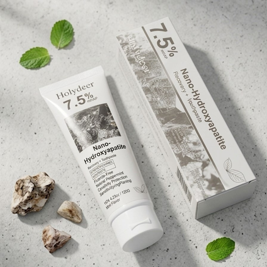 Holydeer 7.5% Nano Hydroxyapatite Toothpaste (120g) | Enamel Repair & Sensitive Teeth Relief