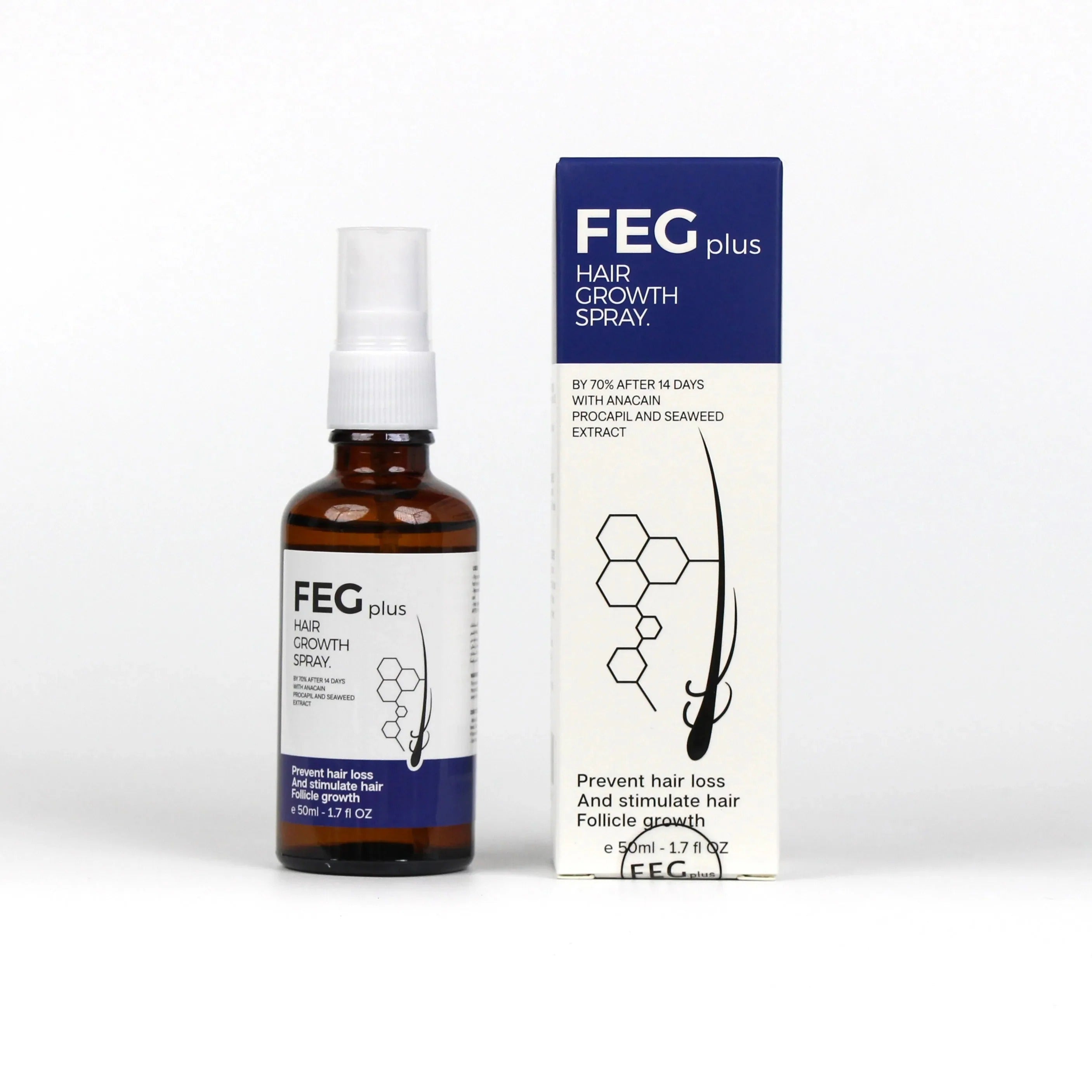 FEG Hair Growth Spray 1 Fl Oz Anti-Dandruff & Frizz Control